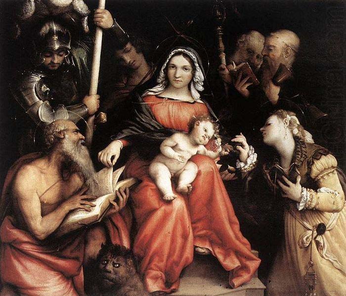 Mystic Marriage of St Catherine, Lorenzo Lotto